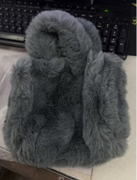 Chain Plush Handbag Totes Women Shoulder Bag