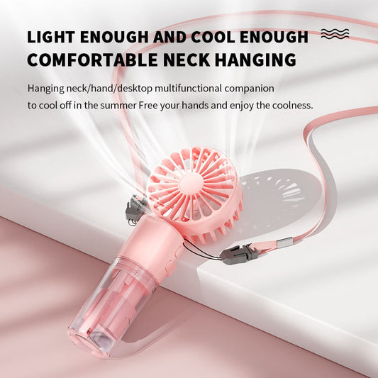 Portable Handheld Spray Fan 4-Speed Water Spray Mist Fan