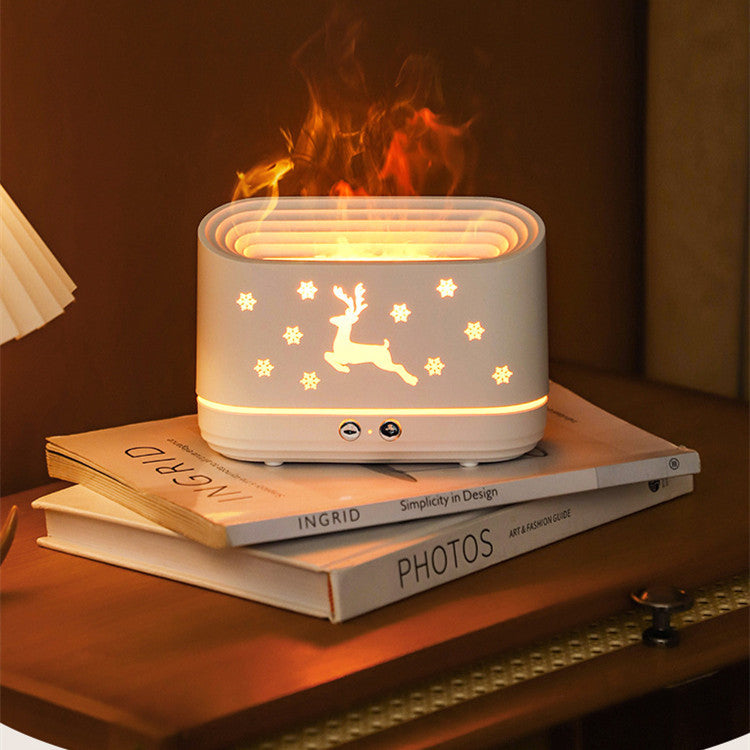 Flame Humidifier Diffuser Mute Household Atmosphere Lamp