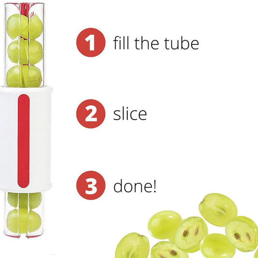 Tomato Chip Slicer Vegetable Fruit Zip Slicer Knife Grape Cutter