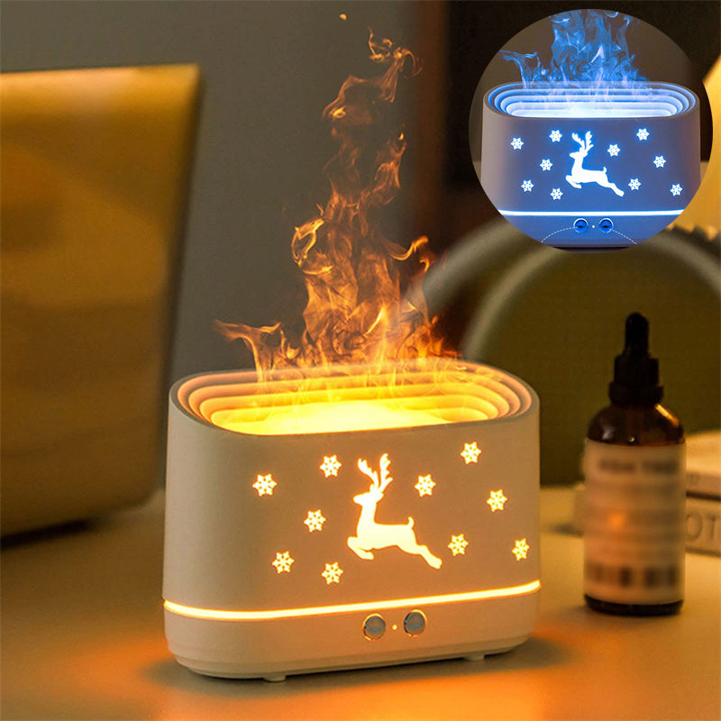 Flame Humidifier Diffuser Mute Household Atmosphere Lamp