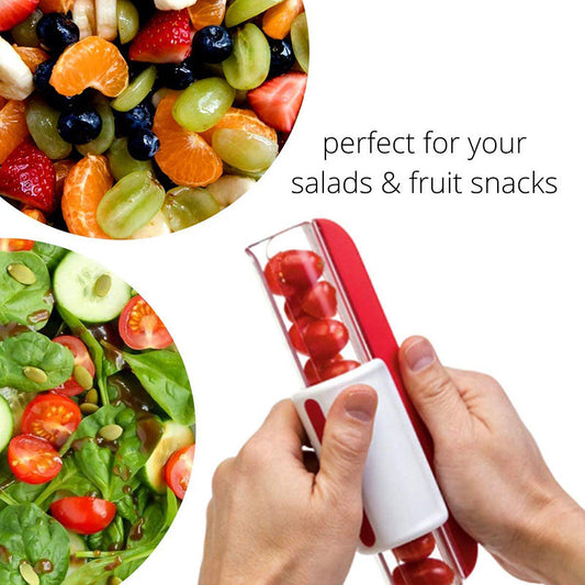 Tomato Chip Slicer Vegetable Fruit Zip Slicer Knife Grape Cutter