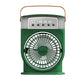 Portable USB Air Conditioner Cooling Fan With 5 Sprays 7 Color Light