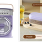Portable USB Air Conditioner Cooling Fan With 5 Sprays 7 Color Light