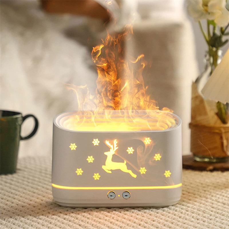 Flame Humidifier Diffuser Mute Household Atmosphere Lamp