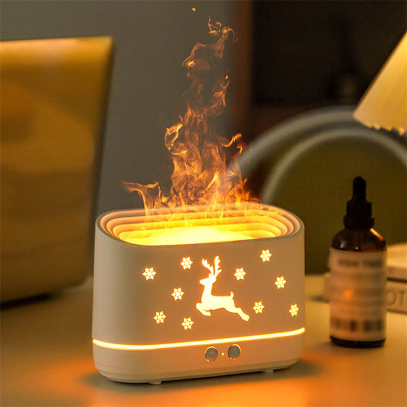 Flame Humidifier Diffuser Mute Household Atmosphere Lamp